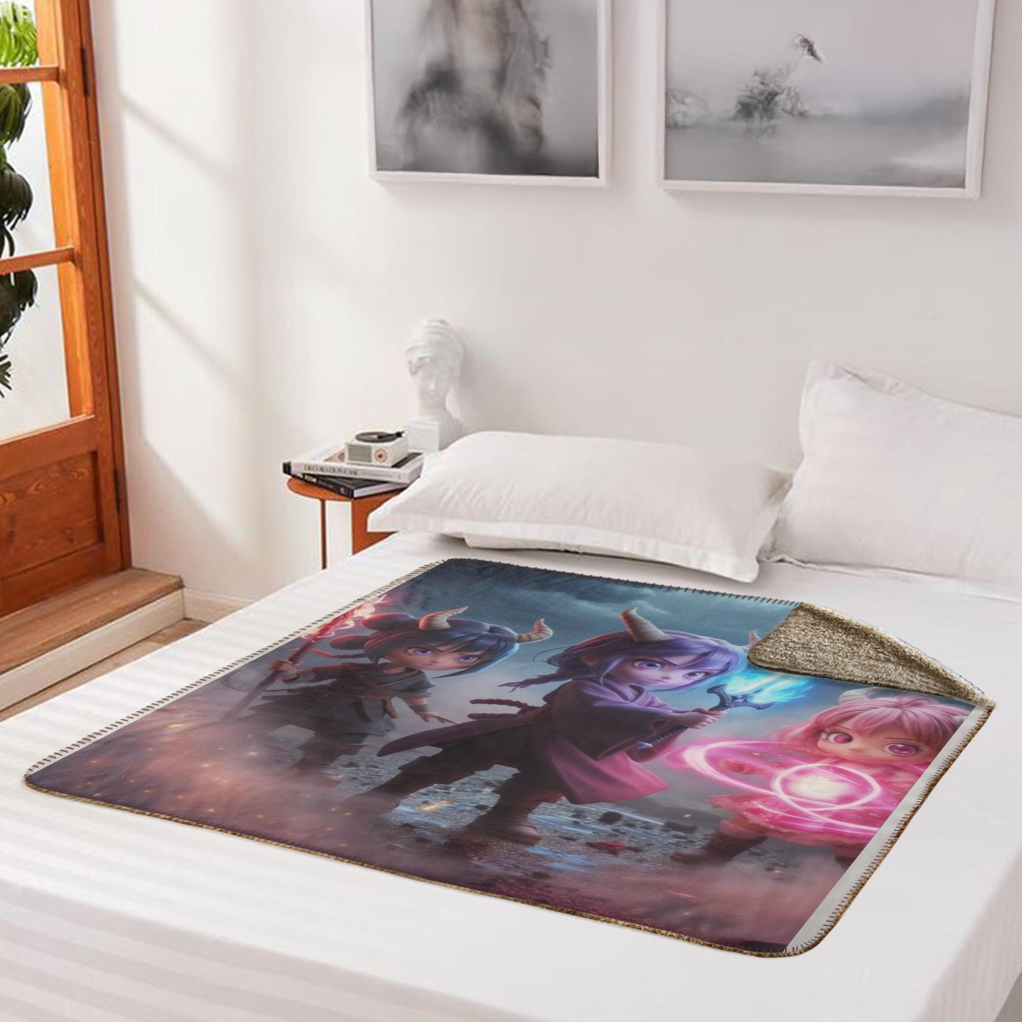 Manta De Vellón Sherpa Oni-Pop Guerreras: imagen 2