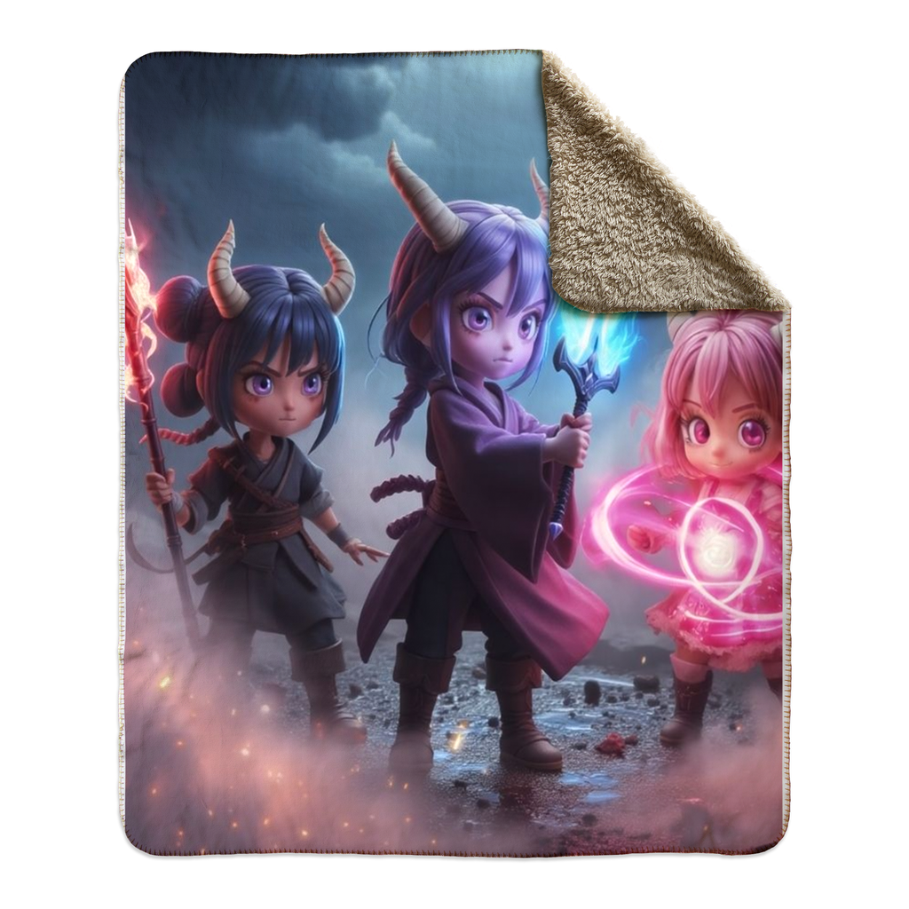 Manta De Vellón Sherpa Oni-Pop Guerreras: imagen 9