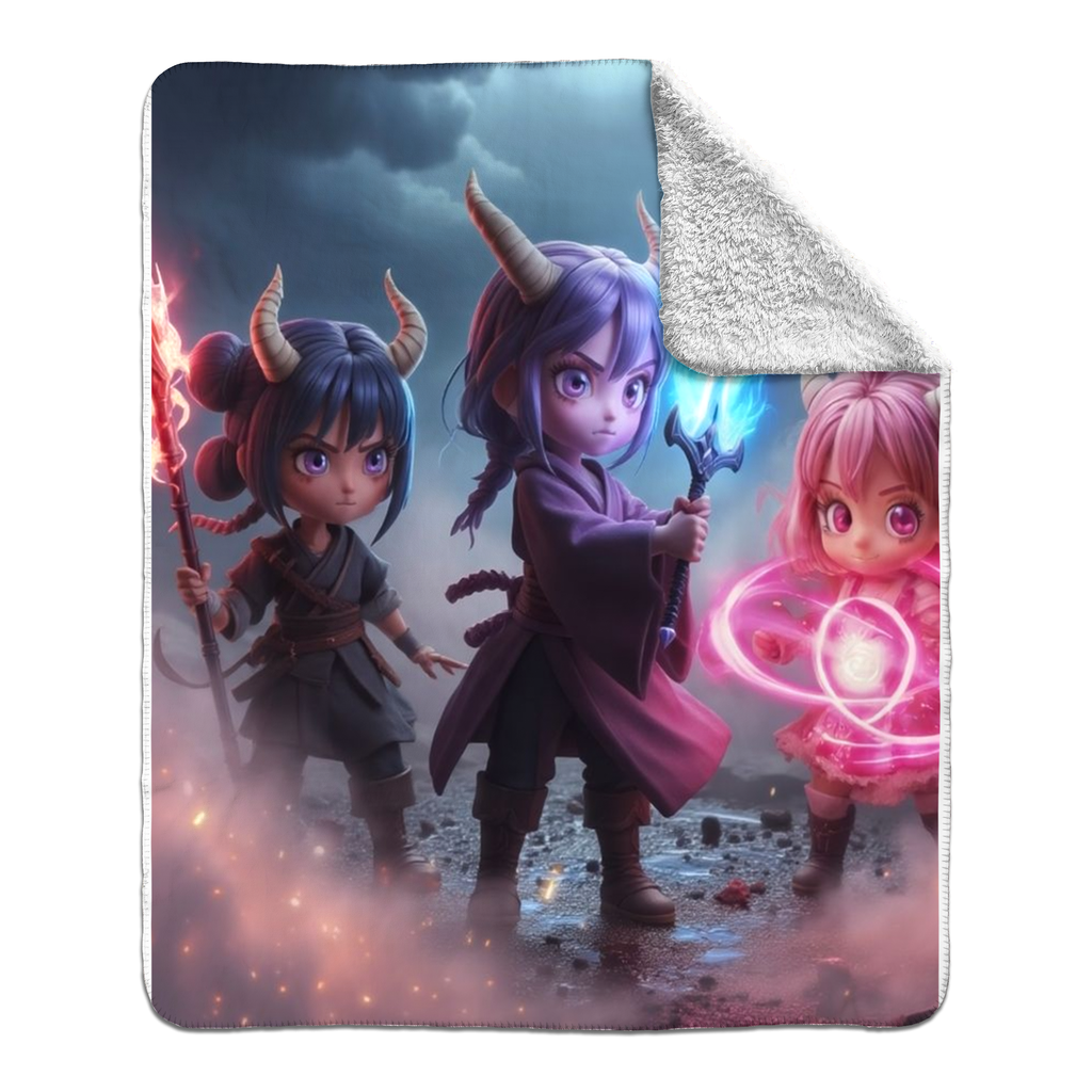 Manta De Vellón Sherpa Oni-Pop Guerreras: imagen 12