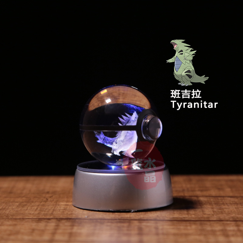 Bola de cristal Pokémon 3D con Pikachu, Gengar, Mew y Mewtwo. Base de lámpara con figura de cristal Pokémon, luz nocturna, regalo de cumpleaños.: imagen 41