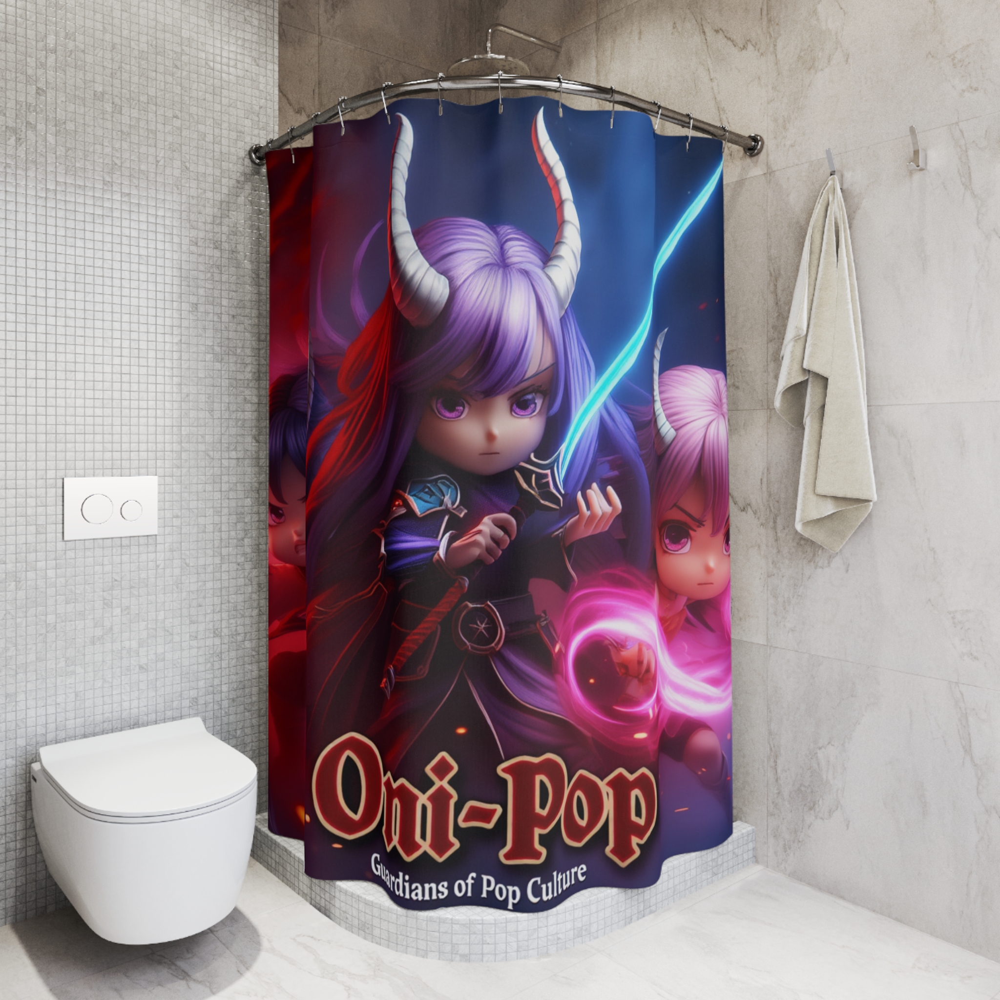 Oni-Pop Fantasy Cortina de baño: imagen 5
