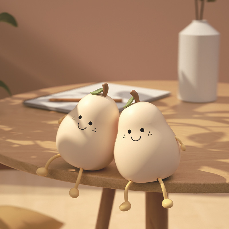 Luz nocturna de pera con forma de pato, creativa y colorida. Regalo ideal para parejas. Luz nocturna de silicona, linda y fácil de usar.: imagen 3