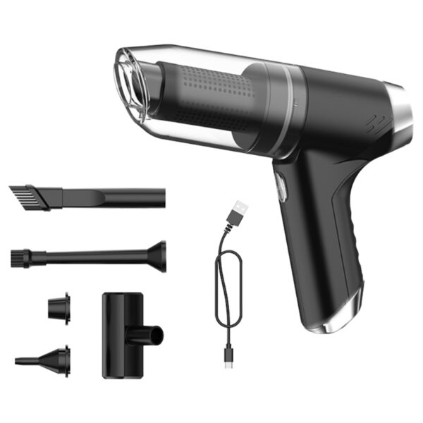 Aspiradora inalámbrica para coche, pequeña, portátil, de doble uso (soplado y succión) con gran potencia de succión .: imagen 6