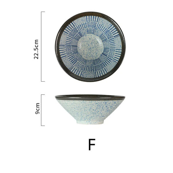 Tazón para fideos Lamian, Tazón de bambú con diseño de sombrero de ondas marinas, Tazón grande creativo para sopa, Tazón para fideos: imagen 10