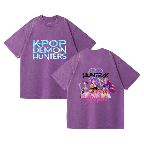 Camiseta de manga corta, estilo anime K-POP, Demon Hunter