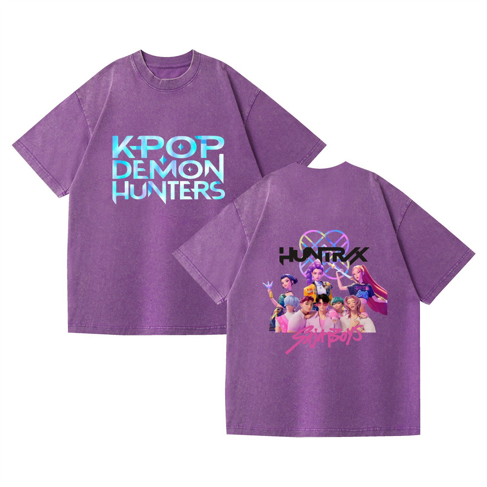 Camiseta de manga corta, estilo anime K-POP, Demon Hunter: imagen 1