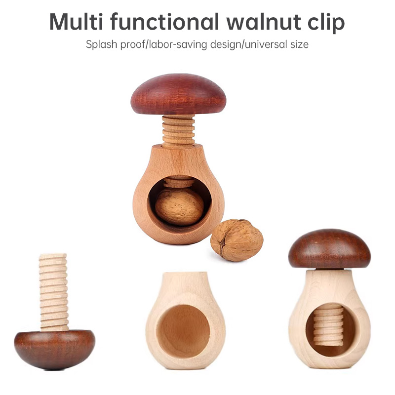 Nuevo cascanueces multifuncional con forma de seta: pinzas ajustables para nueces, pacanas y más – Fácil de usar en la cocina: imagen 3