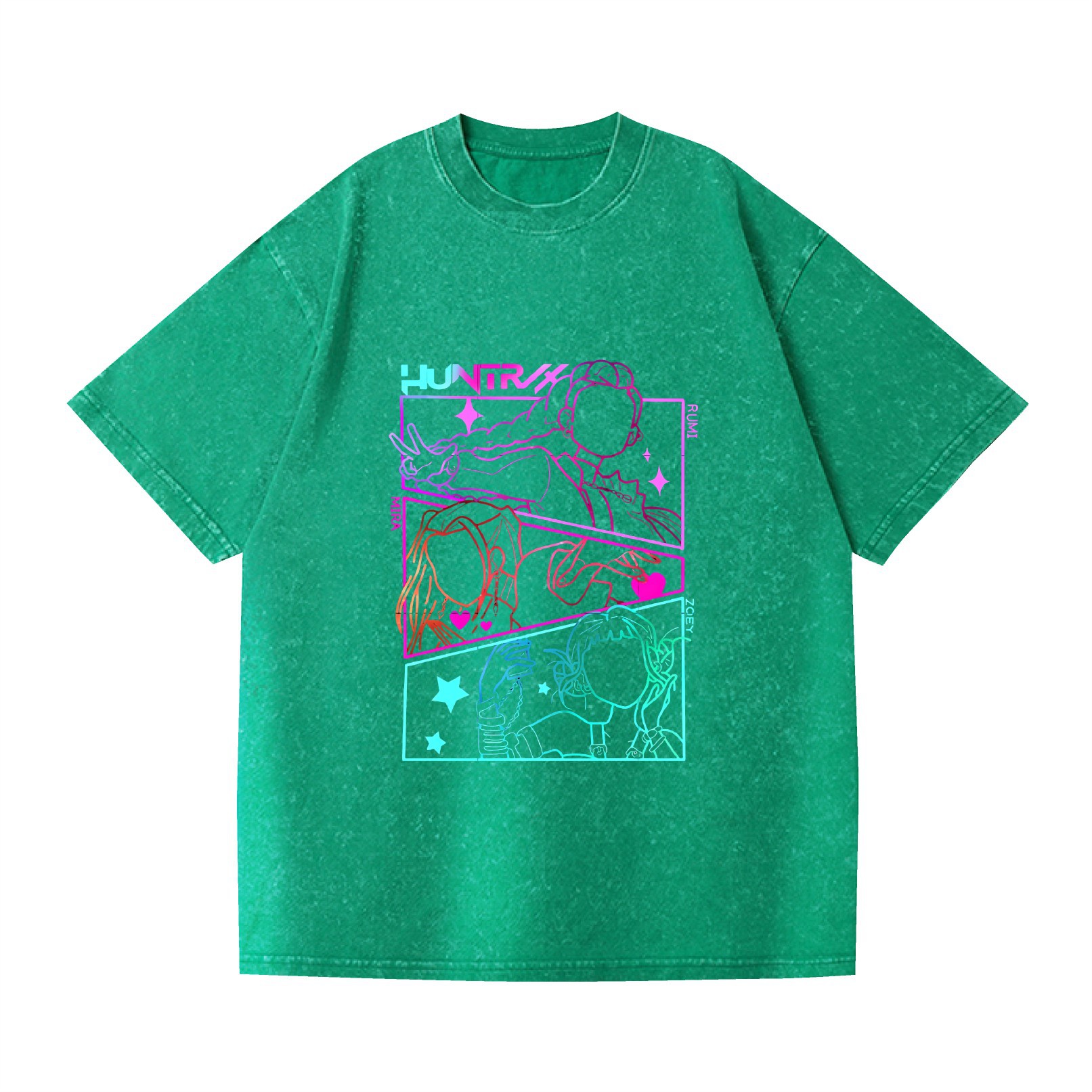 Camiseta de manga corta , estilo anime K-POP, Demon Hunter: imagen 5