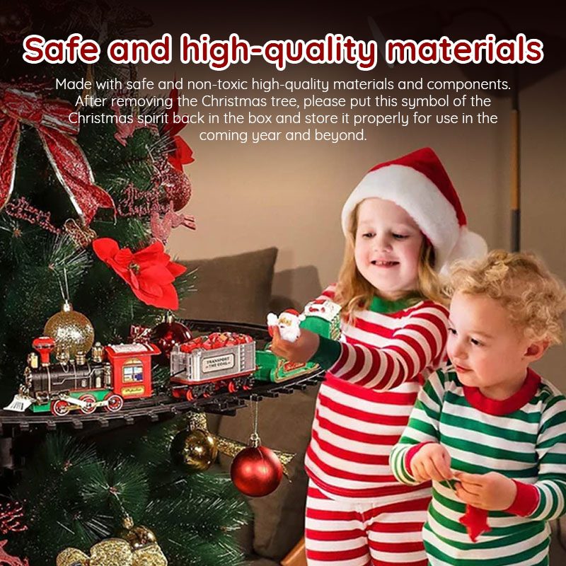 Set de tren y árbol de Navidad 2025 - Tren con música, temática de Papá Noel, regalo para niños: imagen 8