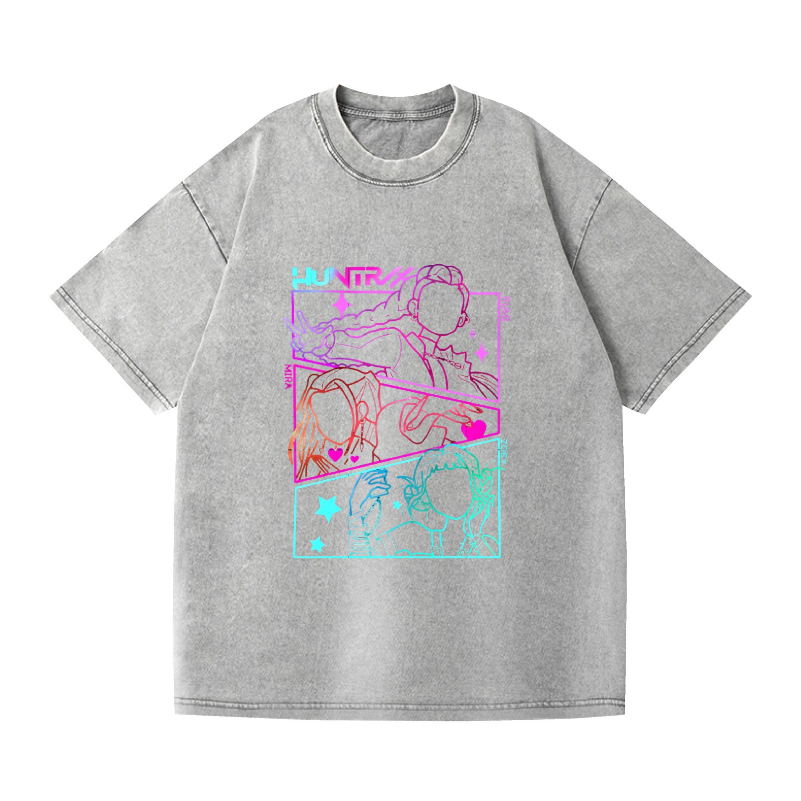 Camiseta de manga corta , estilo anime K-POP, Demon Hunter: imagen 10