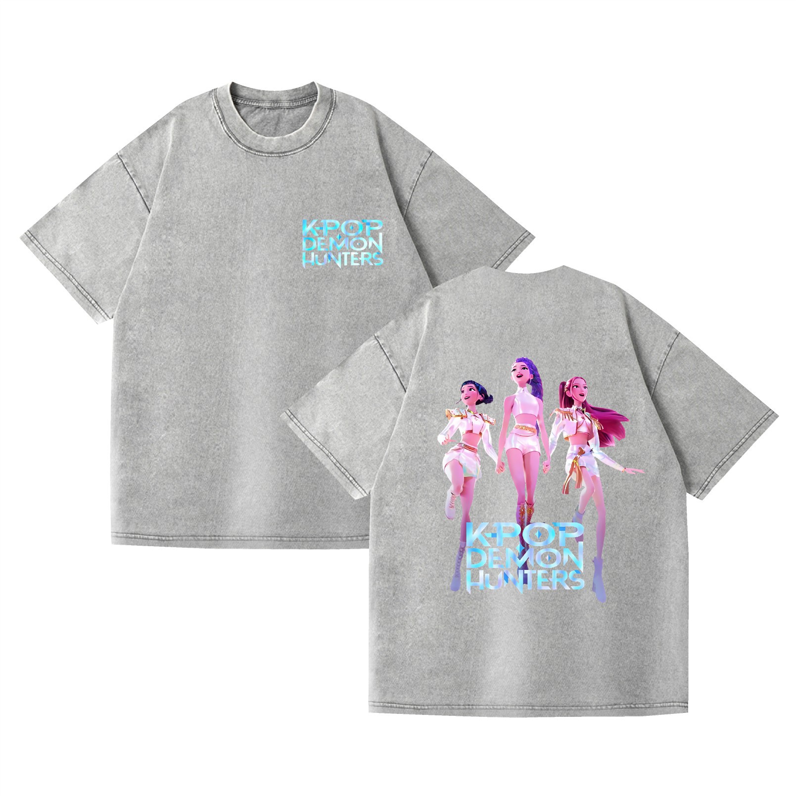 Camiseta de manga corta, estilo anime K-POP, Demon Hunter: imagen 33