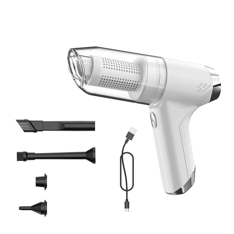 Aspiradora inalámbrica para coche, pequeña, portátil, de doble uso (soplado y succión) con gran potencia de succión .: imagen 5