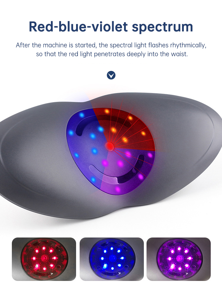 Masajeador de cintura, tracción lumbar, compresa caliente inflable, estirador cervical para espalda, masaje con prese Air Pressure Reduce Relief Pain: imagen 12