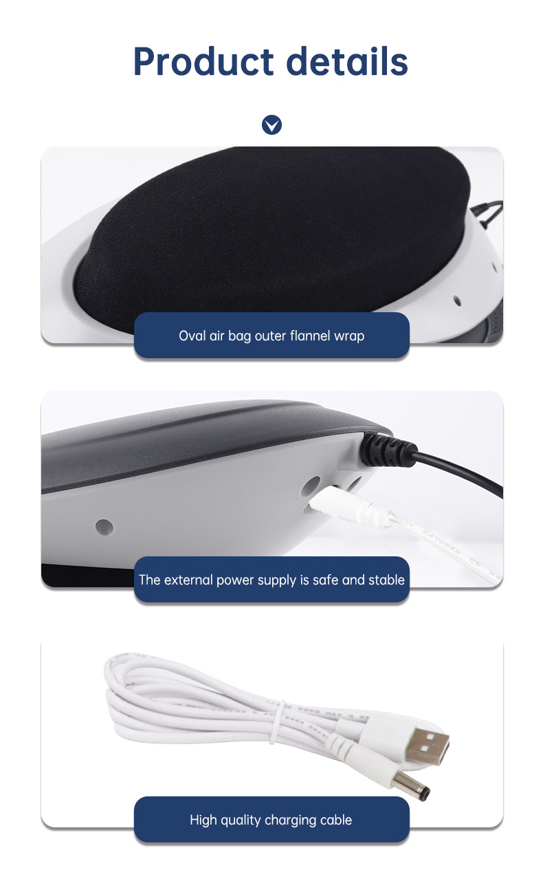 Masajeador de cintura, tracción lumbar, compresa caliente inflable, estirador cervical para espalda, masaje con prese Air Pressure Reduce Relief Pain: imagen 7