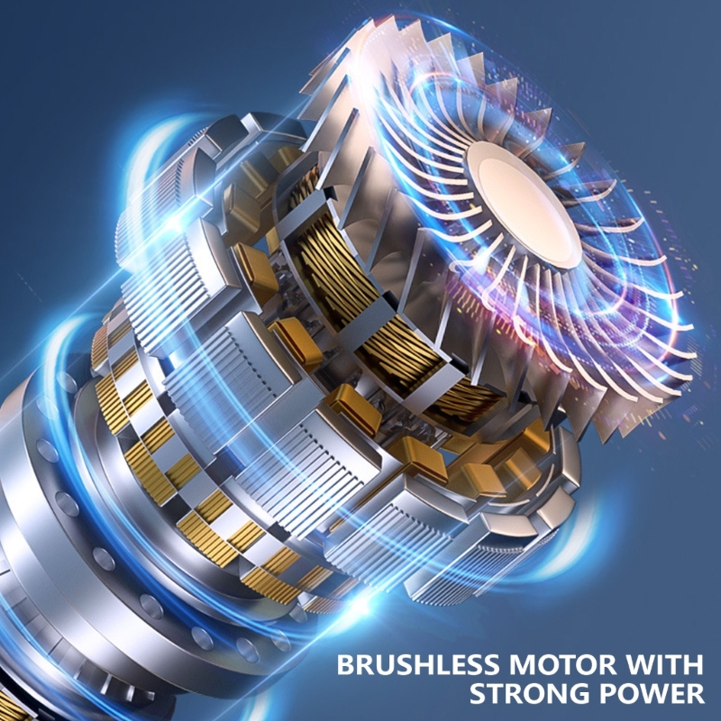 Aspiradora inalámbrica para coche, pequeña, portátil, de doble uso (soplado y succión) con gran potencia de succión .: imagen 4