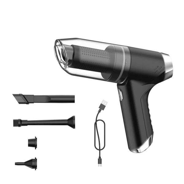 Aspiradora inalámbrica para coche, pequeña, portátil, de doble uso (soplado y succión) con gran potencia de succión .