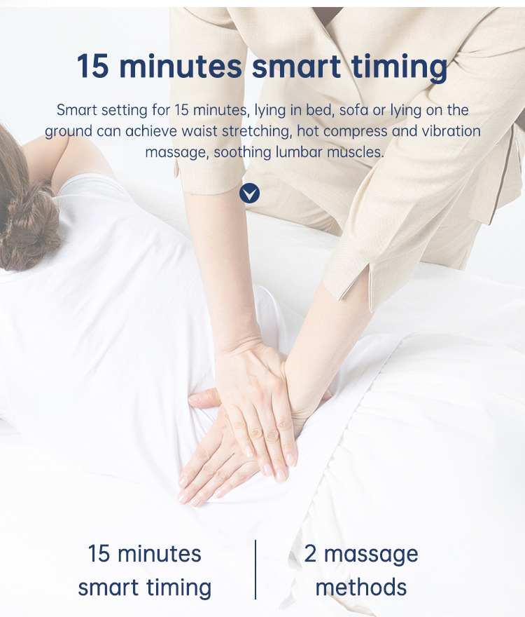 Masajeador de cintura, tracción lumbar, compresa caliente inflable, estirador cervical para espalda, masaje con prese Air Pressure Reduce Relief Pain: imagen 9