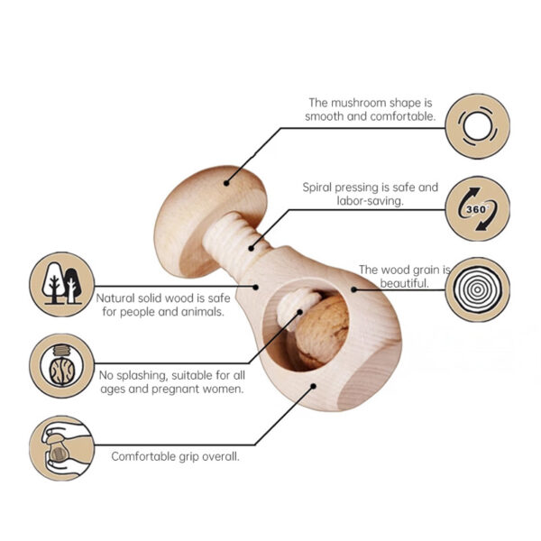 Nuevo cascanueces multifuncional con forma de seta: pinzas ajustables para nueces, pacanas y más – Fácil de usar en la cocina: imagen 5