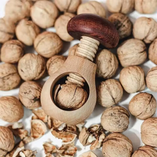 Nuevo cascanueces multifuncional con forma de seta: pinzas ajustables para nueces, pacanas y más – Fácil de usar en la cocina: imagen 7