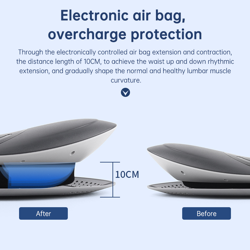 Masajeador de cintura, tracción lumbar, compresa caliente inflable, estirador cervical para espalda, masaje con prese Air Pressure Reduce Relief Pain: imagen 4