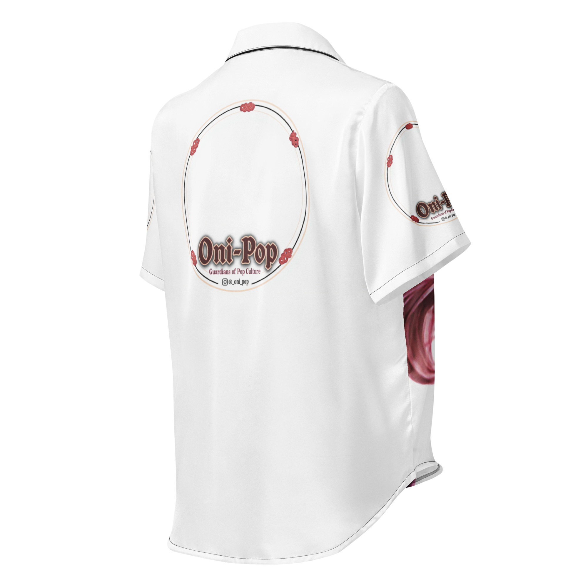 Camiseta de pijama de manga corta all over para mujer  ONI-POP  sakoni: imagen 4