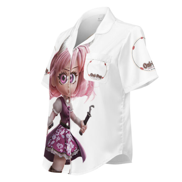 Camiseta de pijama de manga corta all over para mujer  ONI-POP  sakoni: imagen 3